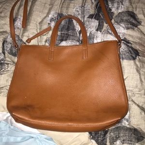 Faux Leather Purse or Small Laptop Bag.